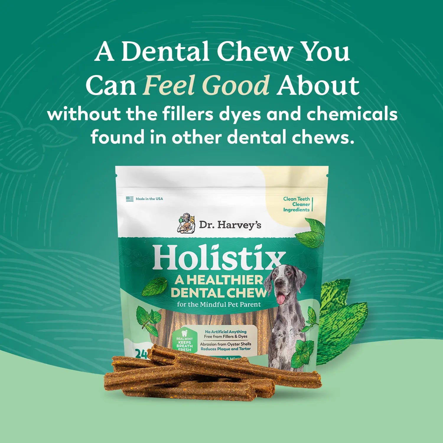 Dr. Harvey'S Holistix Dental Chews for Dogs -(24 Sticks)