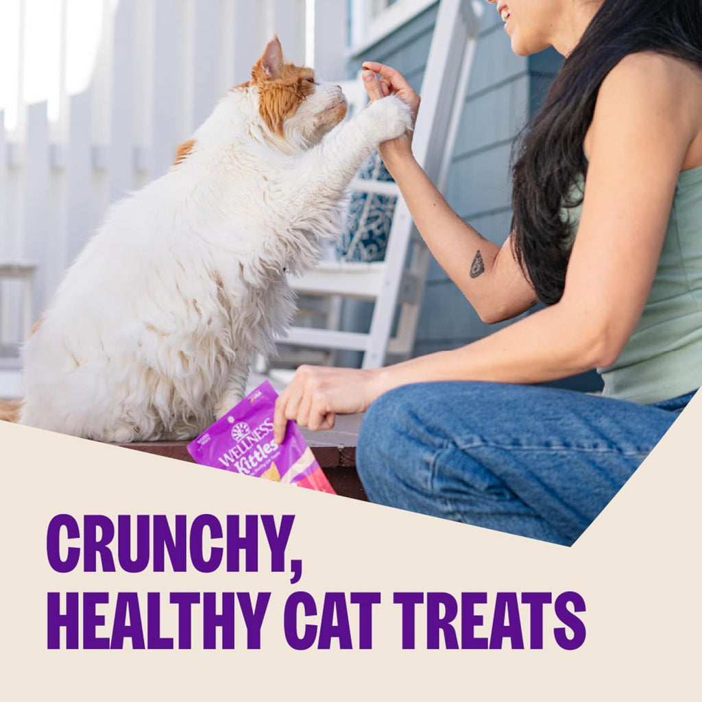 Kittles Crunchy Natural Grain Free Cat Treats, Salmon & Cranberries Recipe, 6-Ounce Bag