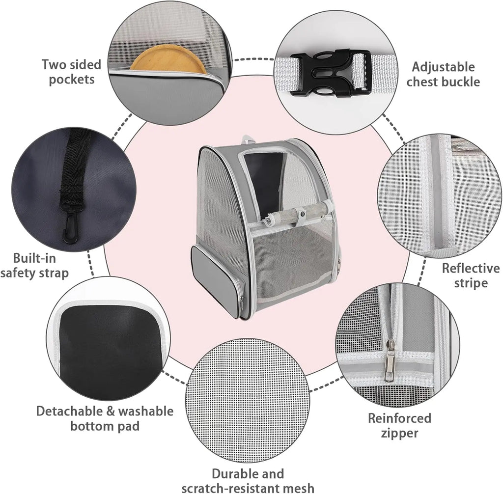 Cat/Small Dog/Bunny Ventilated Mesh Backpack 