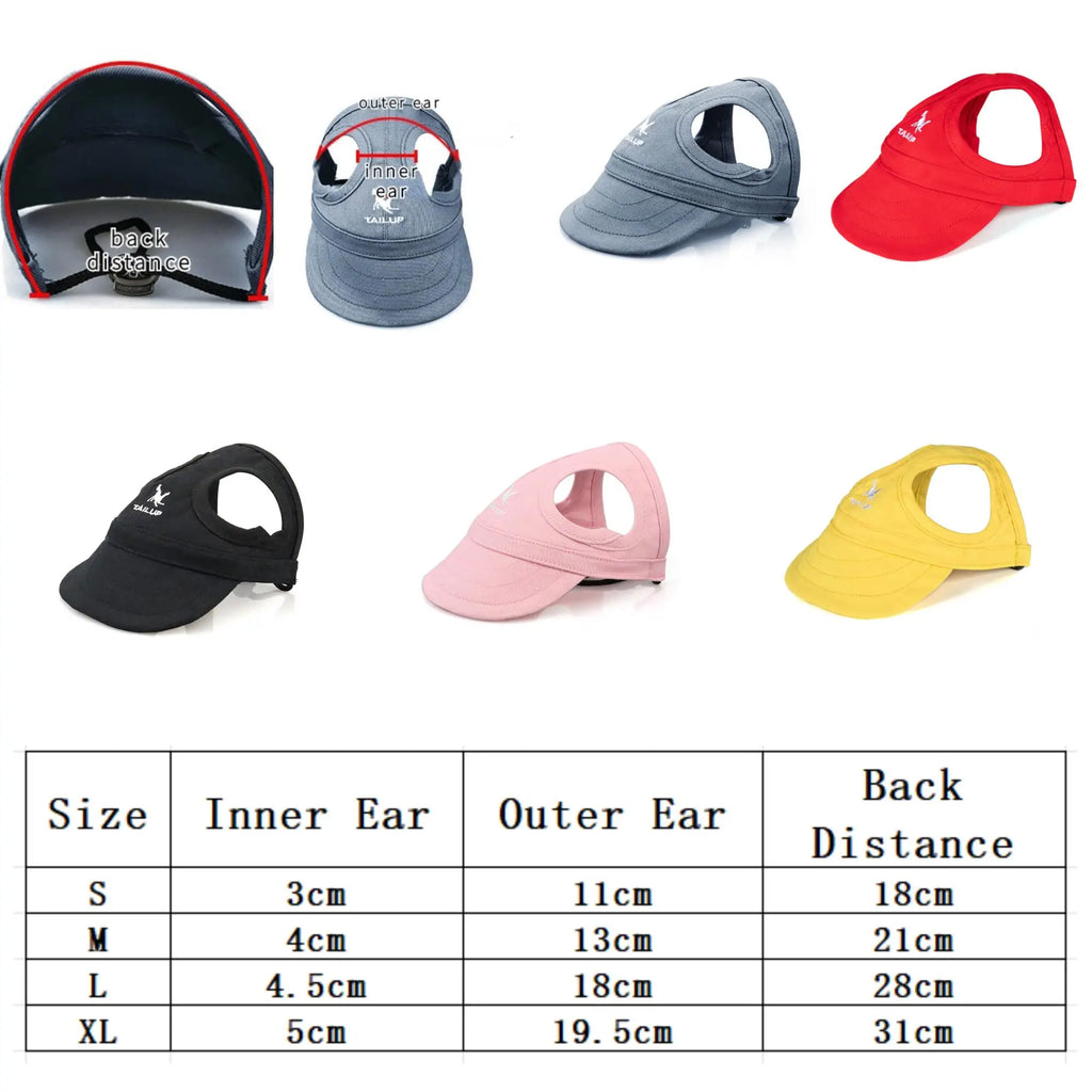 Adjustable Dog Travel Cute Baseball Hat 