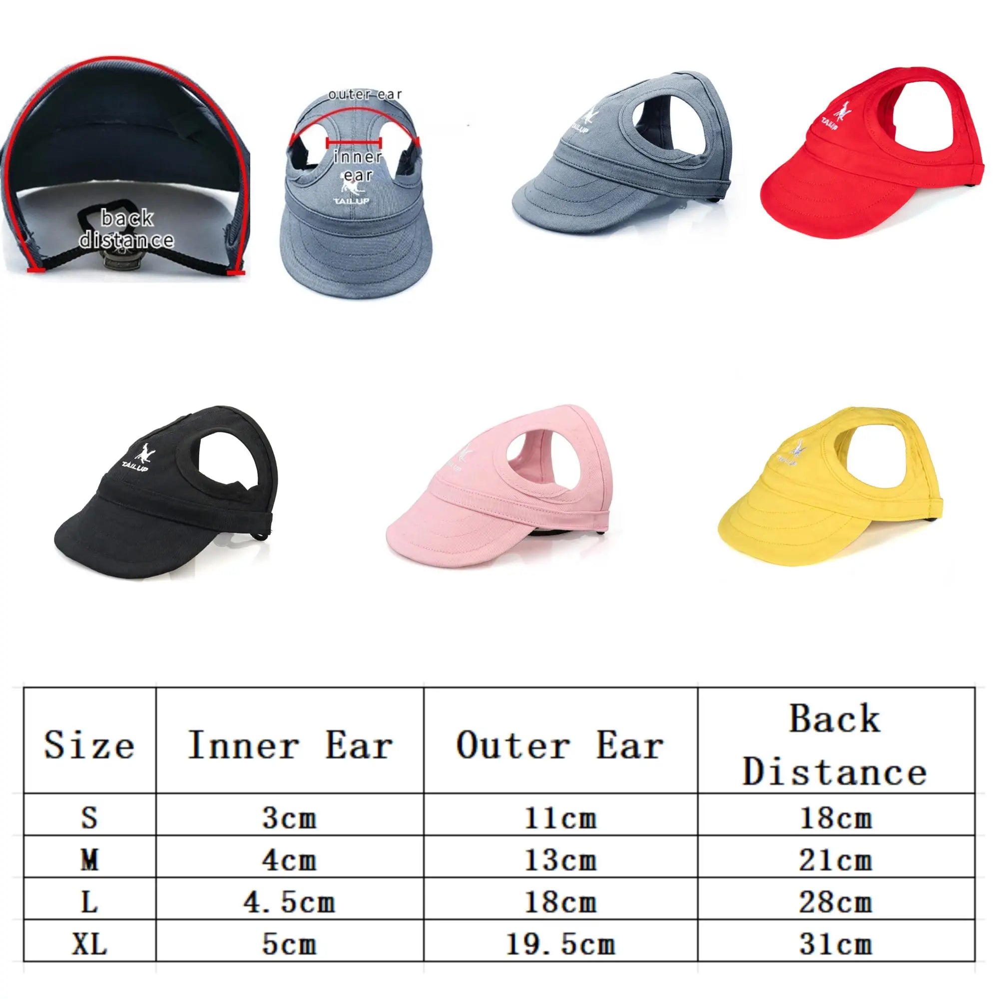 Adjustable Dog Travel Cute Baseball Hat 