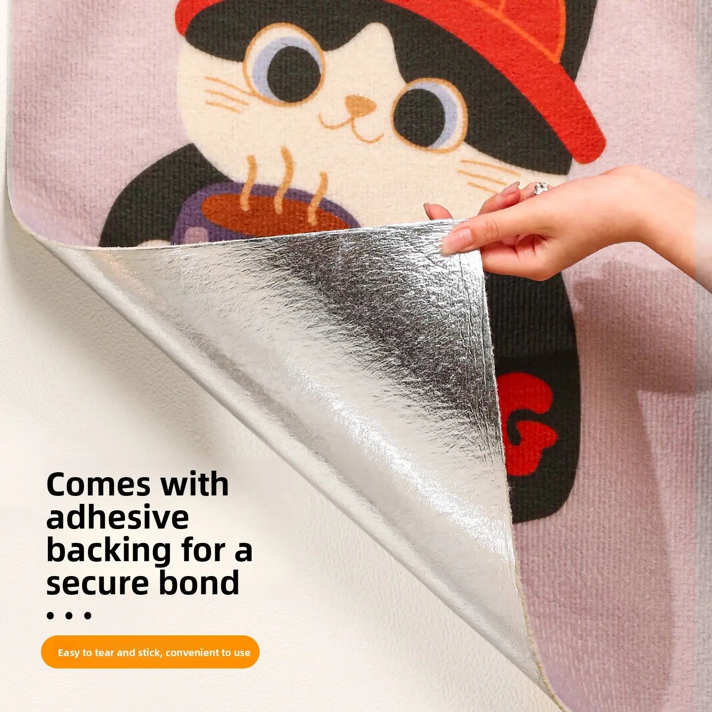 Cat Scratching Pad 19.7"X31.5" Anti-Scratch Protection Customizable Fit Seamless Adhesive Backing Easy Apply Remove Practical Scratch Prevention, Please Read Description for Surface Compatibility.