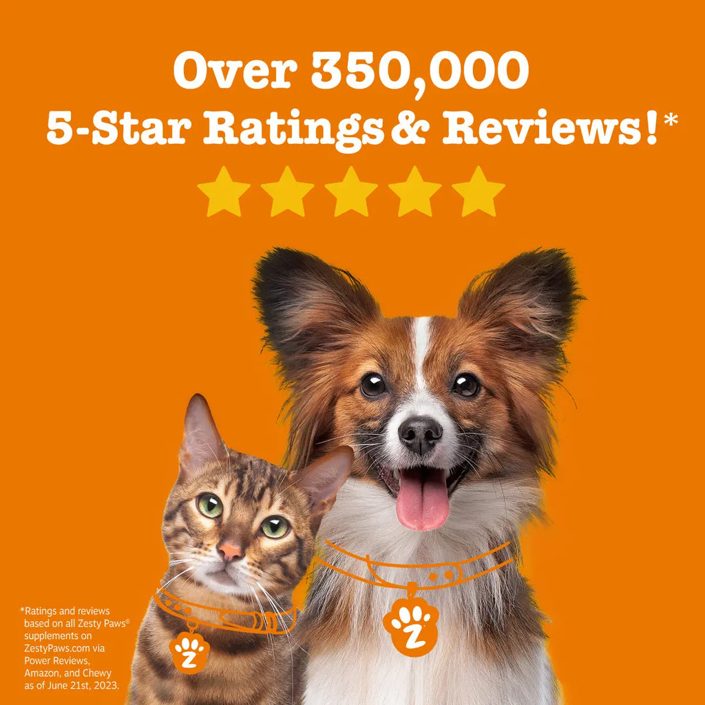 Zesty Paws Flea & Tick Removal Shampoo for Dogs - 16-Fl Oz Natural Soothing Deodorizing Cleaning Formula with Cedarwood Oil & Peppermint for Skin & Coat Care