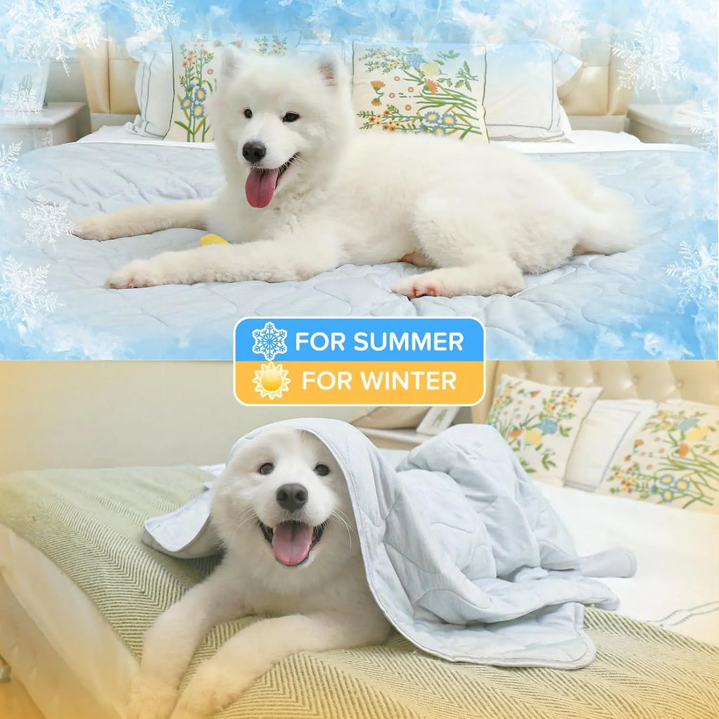 Cooling Dog Mat, Durable Cooling Soft Surface, Washable Dog Blanket