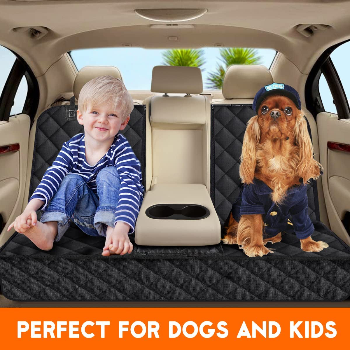 Dog Car Seat Cover, Back Seat Cover for Dogs/Pets