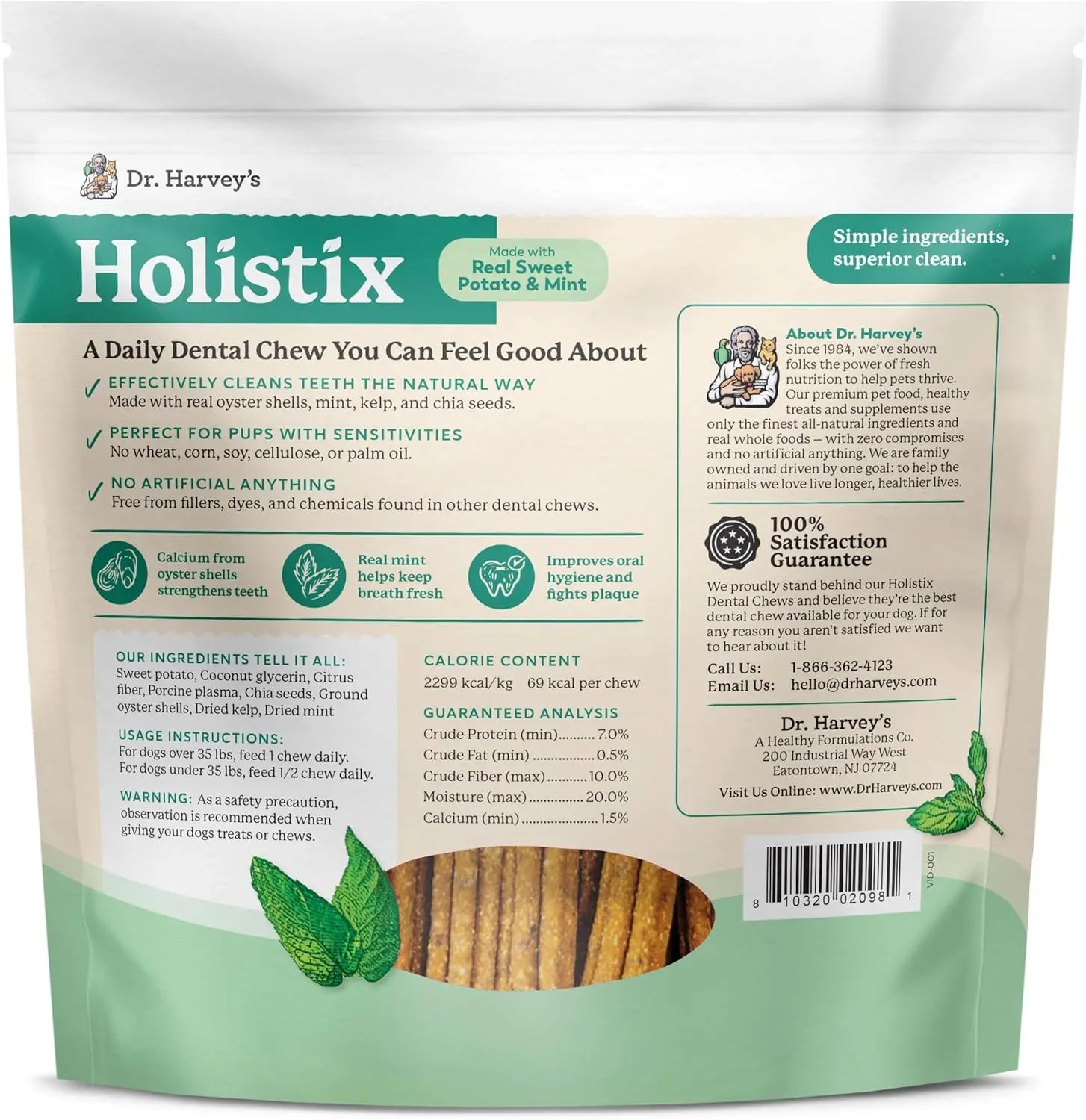 Dr. Harvey'S Holistix Dental Chews for Dogs -(24 Sticks)