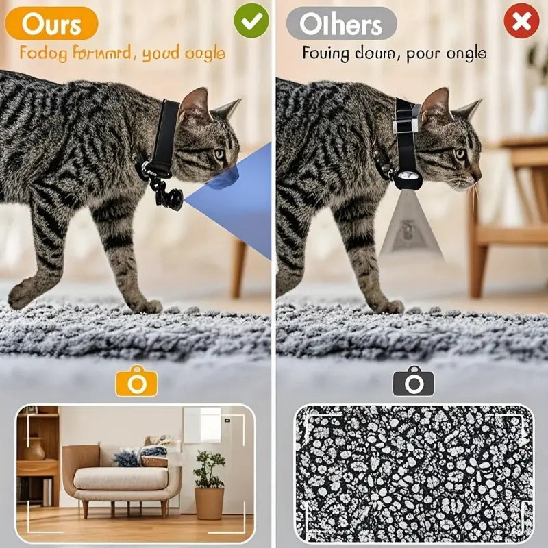 Rotating Camera Dog/Cat Collar, High-Definition 1080P 