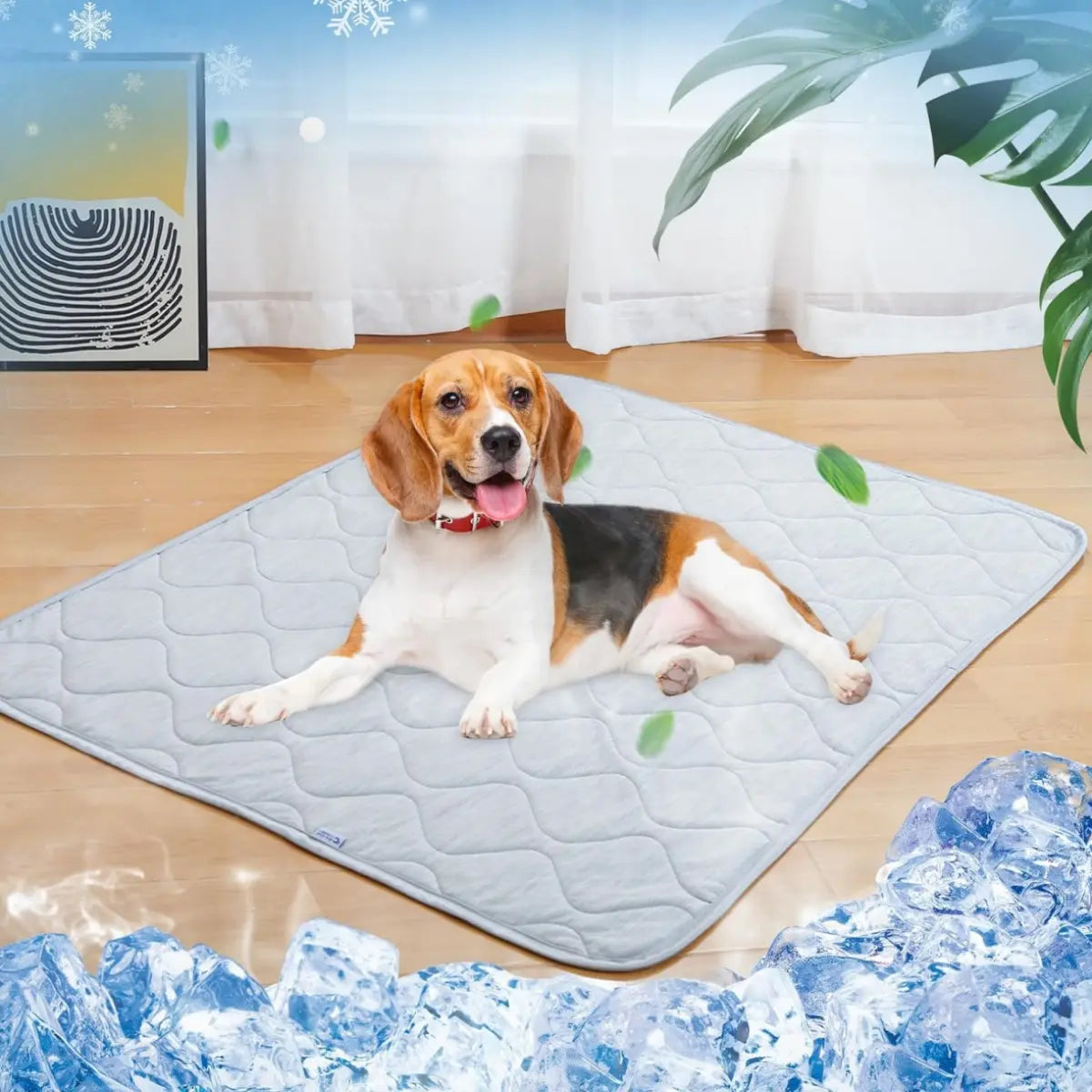 Cooling Dog Mat, Durable Cooling Soft Surface, Washable Dog Blanket