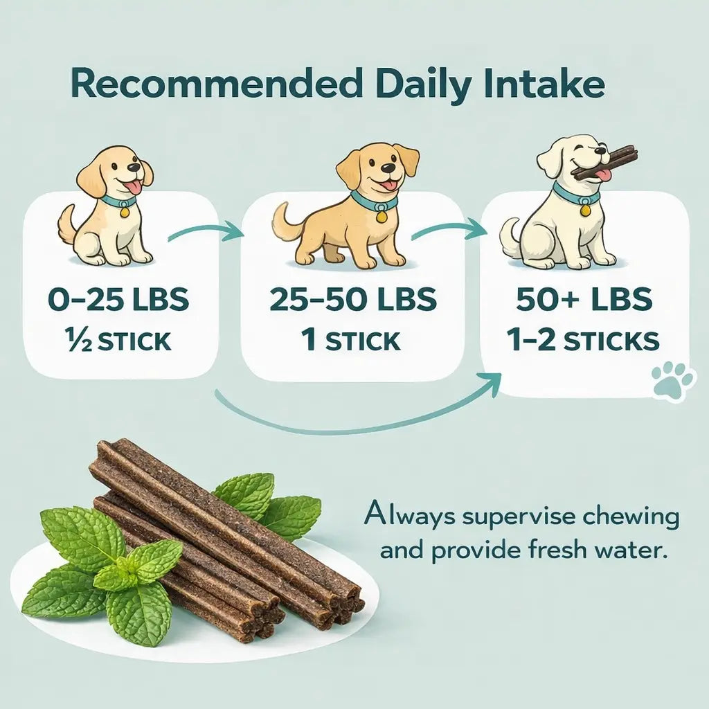 Dog Dental Chews for Fresh Breath & Oral Care