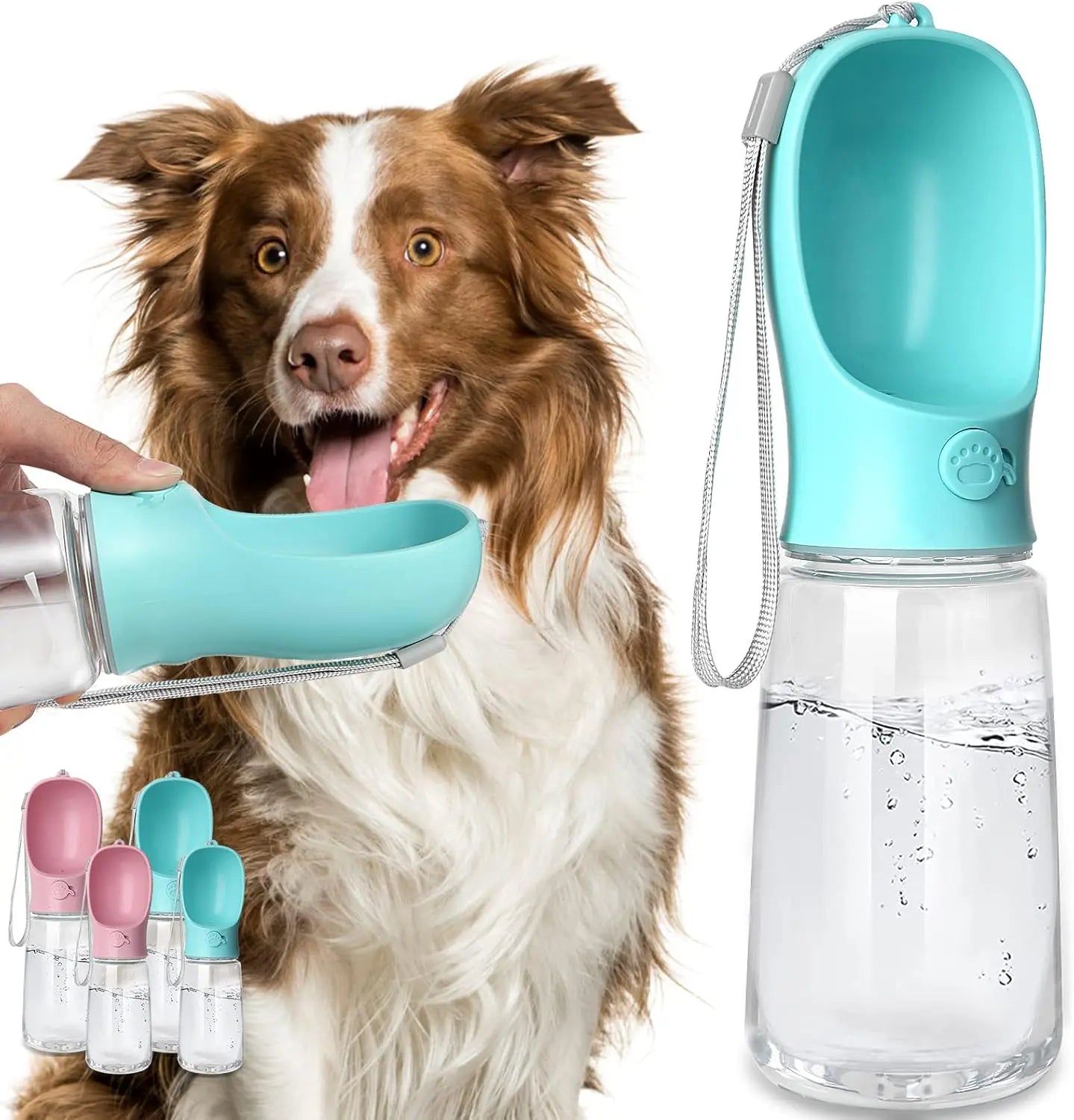 Dog Water Bottle 19Oz, Leak-Proof and Portable