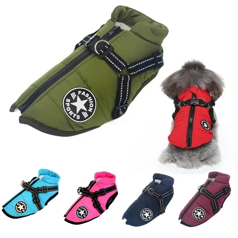  Dog Jacket with Harness