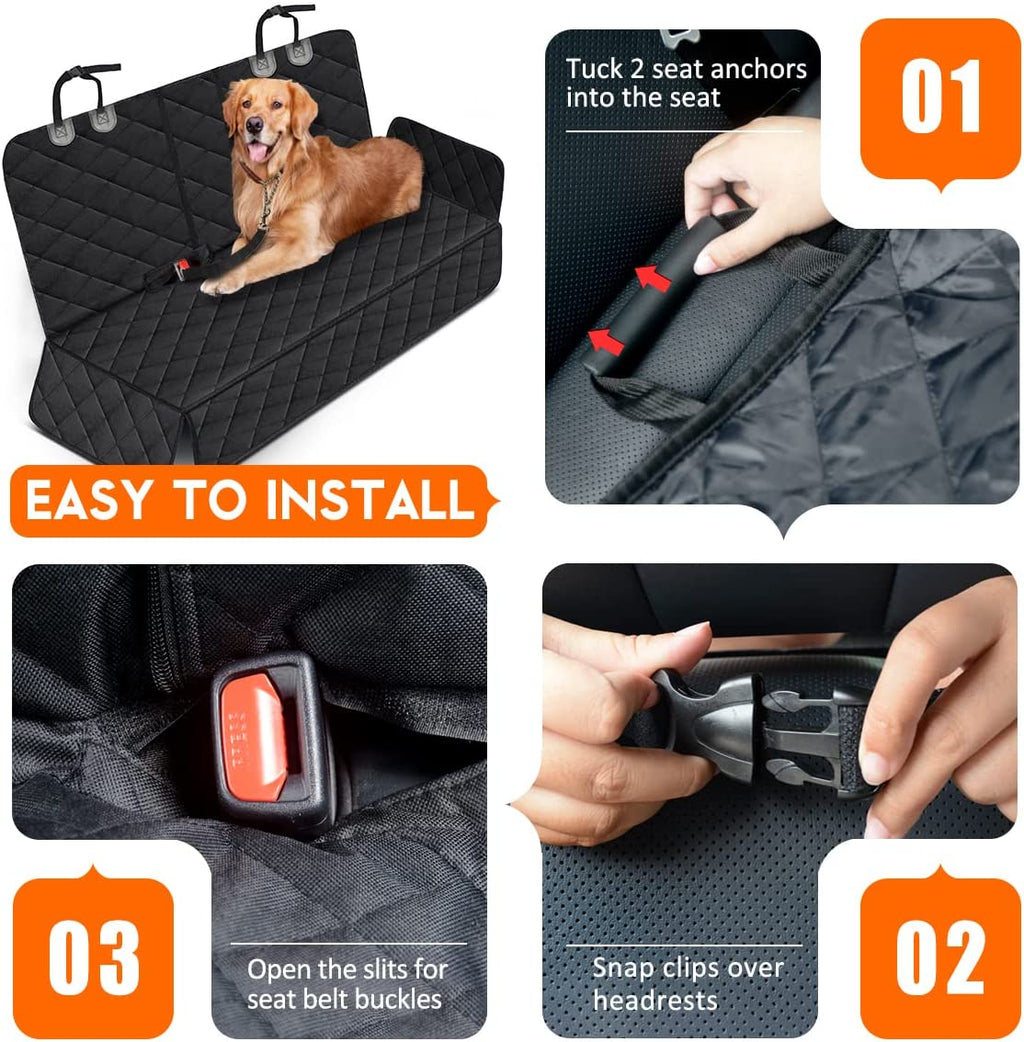 Dog Car Seat Cover, Back Seat Cover for Dogs/Pets