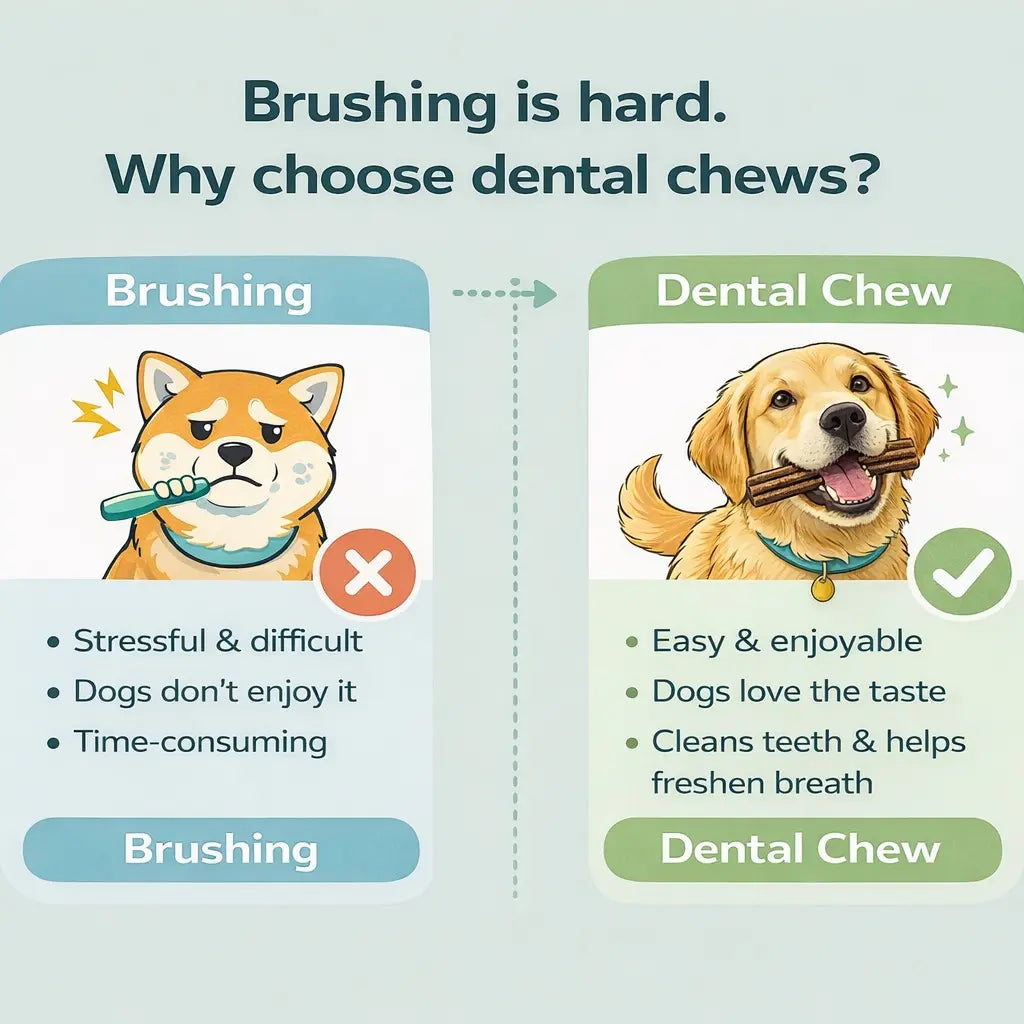 Dog Dental Chews for Fresh Breath & Oral Care