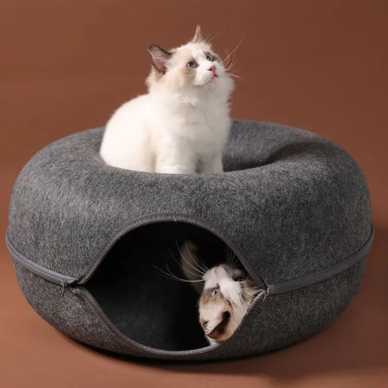 Donut Cat Bed, Interactive Tunnel 