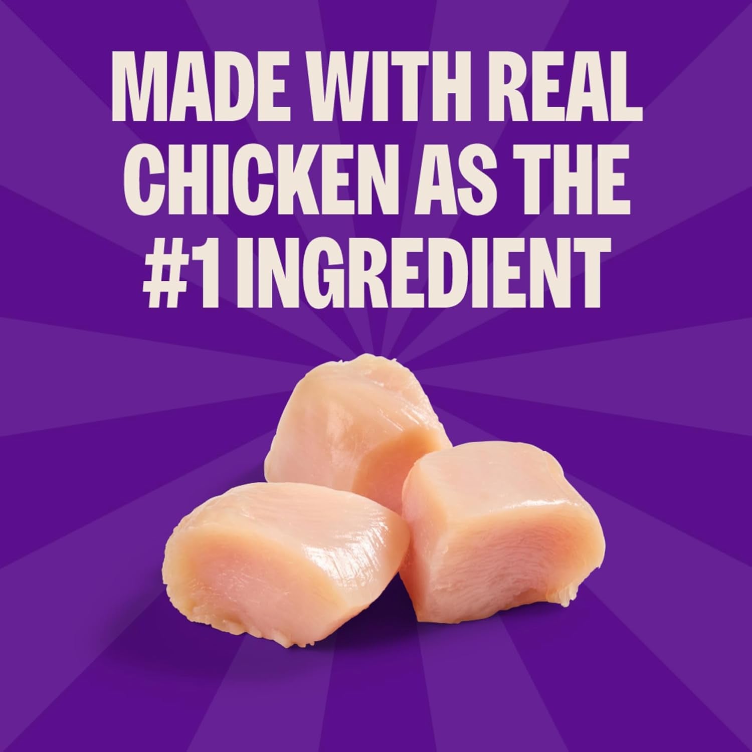 Kittles Crunchy Natural Grain-Free Cat Treats, Chicken & Cranberry, 2-Ounce Bag