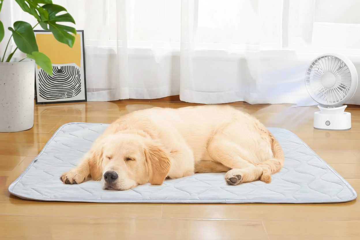 Cooling Dog Mat, Durable Cooling Soft Surface, Washable Dog Blanket