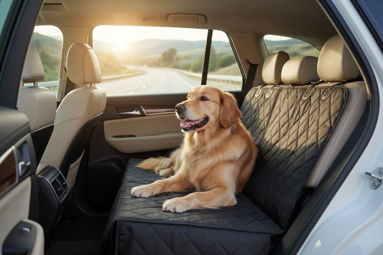 Dog Car Seat Cover, Back Seat Cover for Dogs/Pets