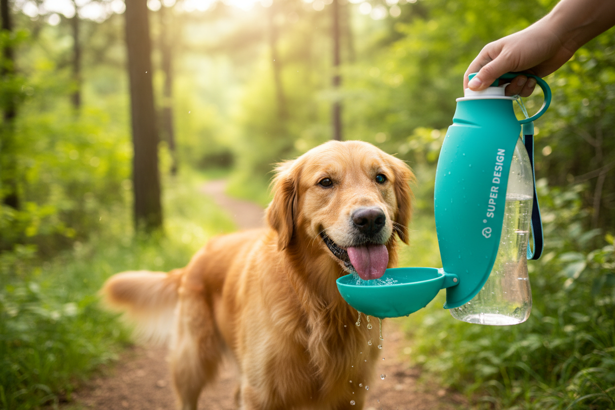 Pet Water Bottle for Dogs and Cats, Essential!